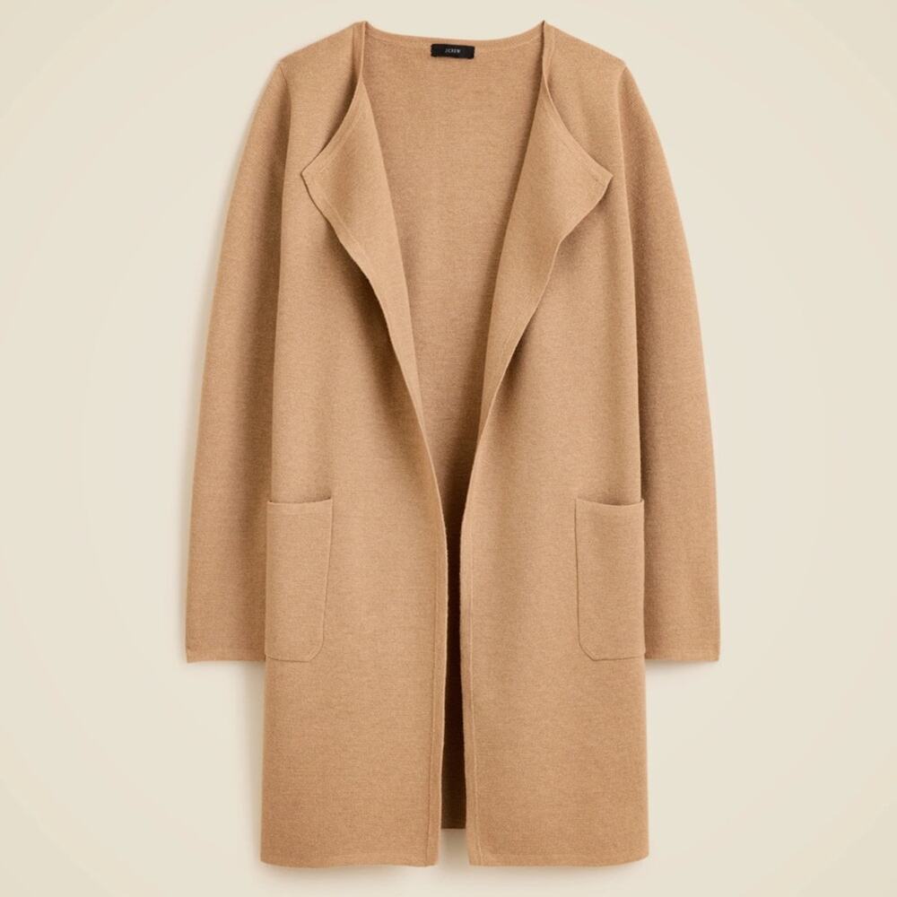 J. Crew Juliette Collarless Sweater-Blazer Sz S